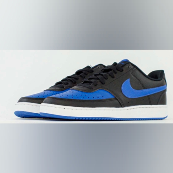 Nike Other - Nike Court Vision Low Black & Blue Sneakers Size 11 Like New